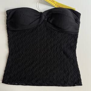 Vintage Catherine Malandrino Strapless Bandeaux Corset style Top NWT S